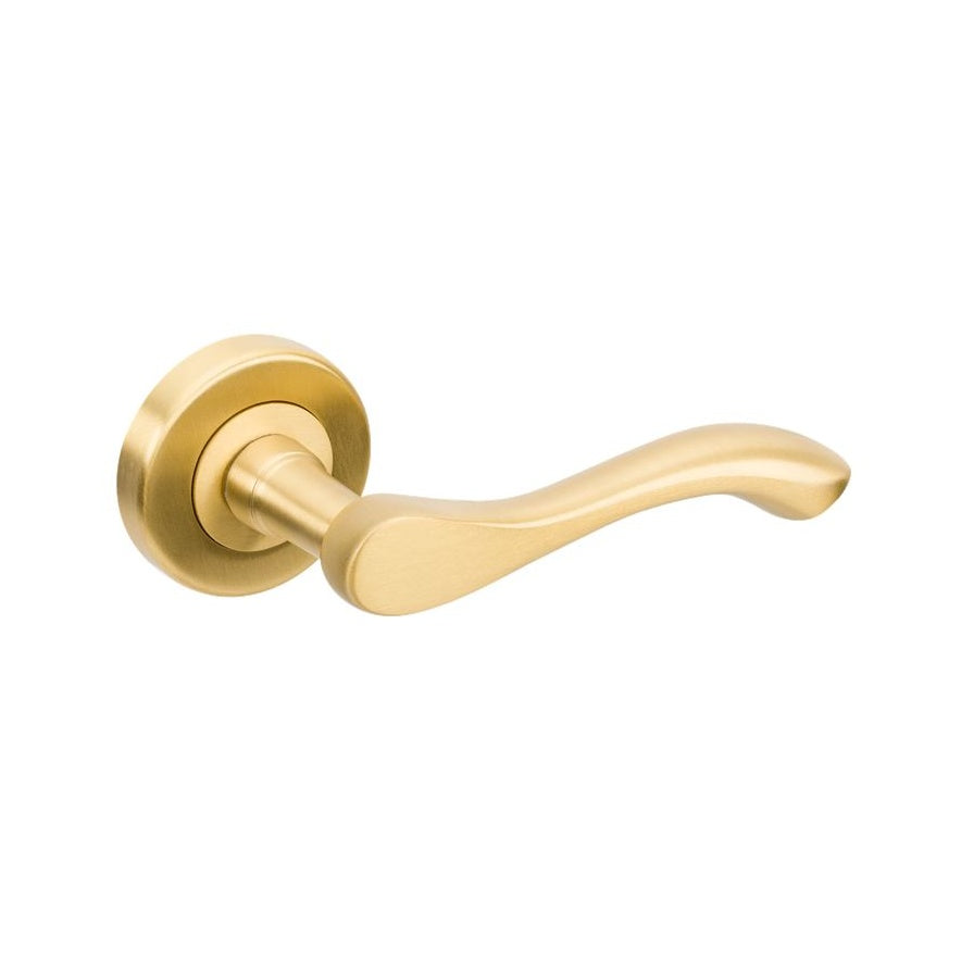 Zanda Cambridge Door Handle Lever Set Brushed Brass/Gold