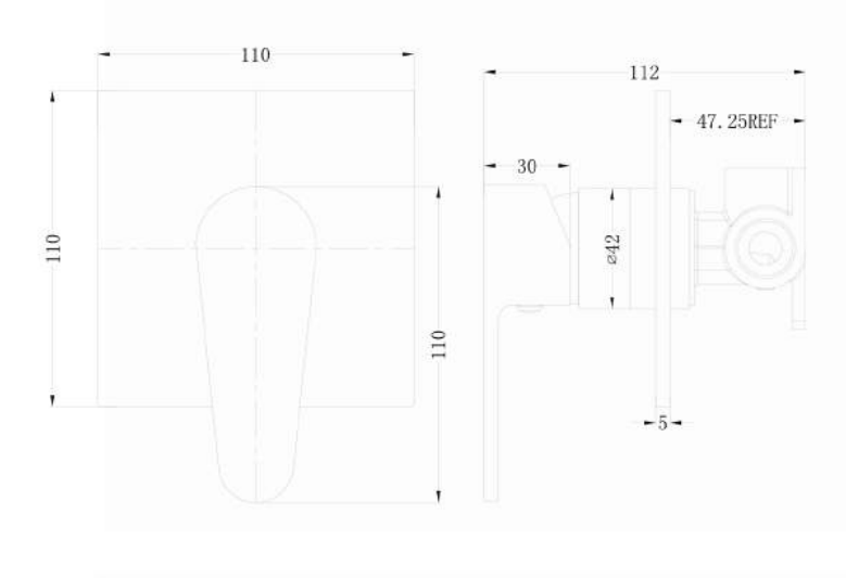 Nero Victor Shower Mixer Shiny White