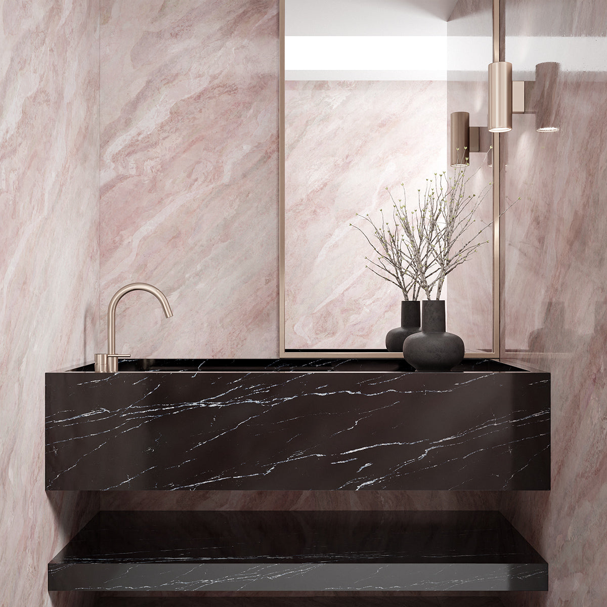 Meir Round Hob Mounted Swivel Spout - Champagne — image 5