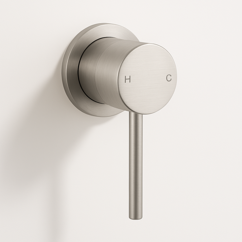 Ovia Milan Shower Bath Mixer Round Brushed Nickel