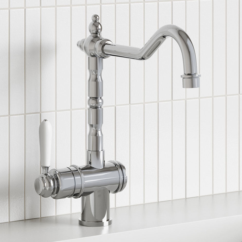 Modern National Bordeaux Kitchen Mixer Chrome