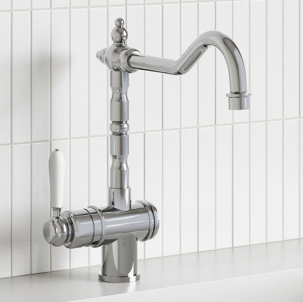 Modern National Bordeaux Kitchen Mixer Chrome