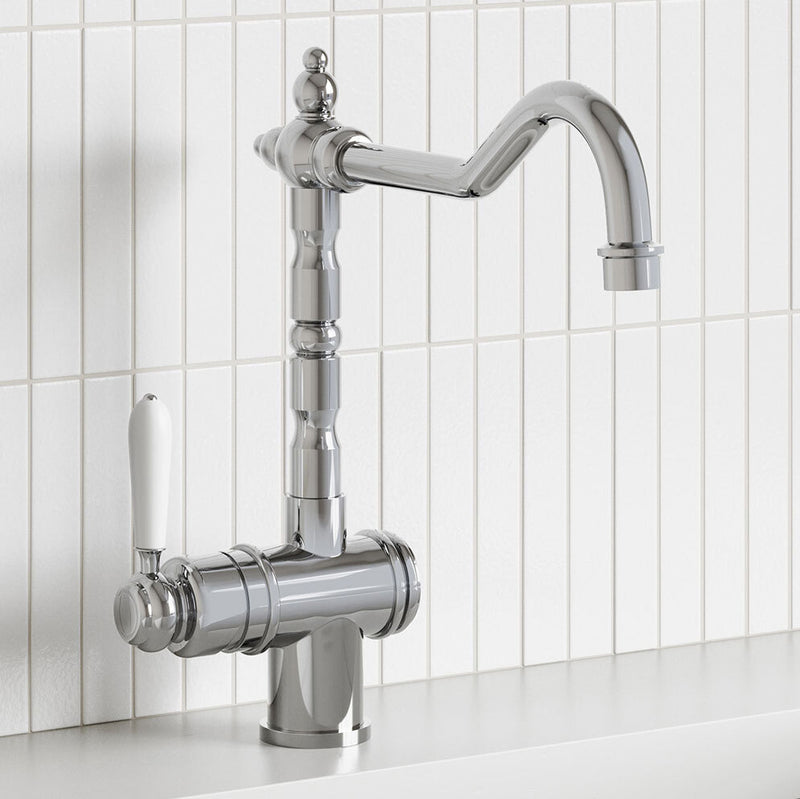 Modern National Bordeaux Kitchen Mixer Chrome