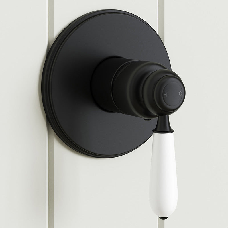 Modern National Bordeaux Shower Mixer Matte Black
