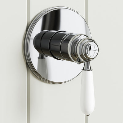 Modern National Bordeaux Shower Mixer Chrome