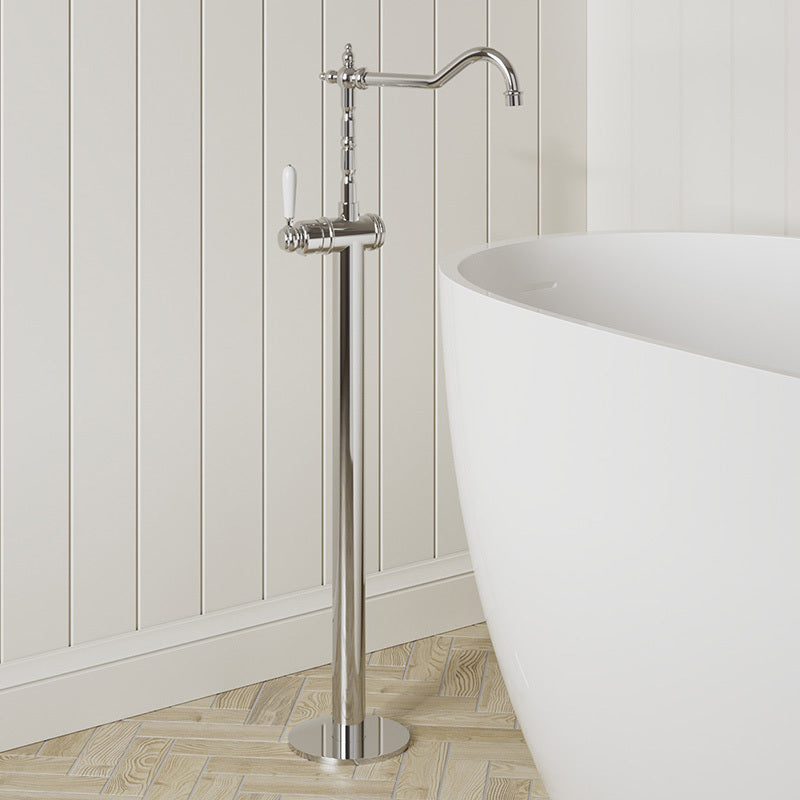 Modern National Bordeaux Freestanding Bath Mixer Chrome