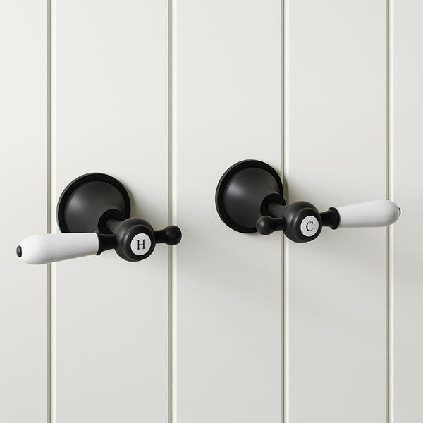 Modern National Bordeaux Wall Top Assemblies Matte Black