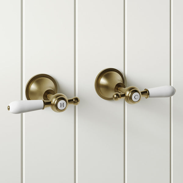 Modern National Bordeaux Wall Top Assemblies Brushed Bronze