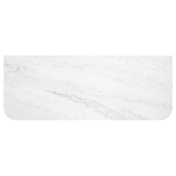 Fienza Cloudburst Solid Surface Vanity Benchtop, Curved Full Depth