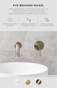 Meir Round Freestanding Bath Spout - Warm Brushed Nickel