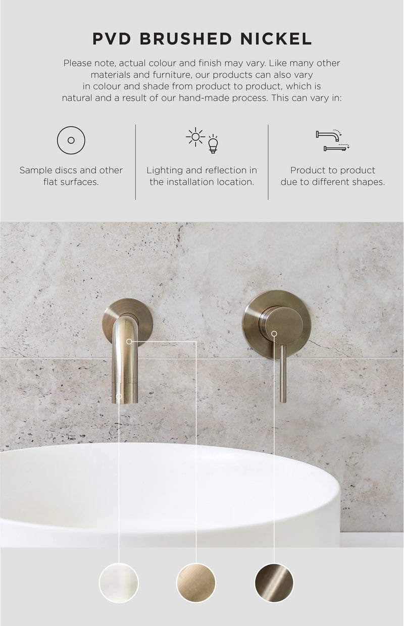 Meir Round Basin Mixer Tap Brushed Nickel