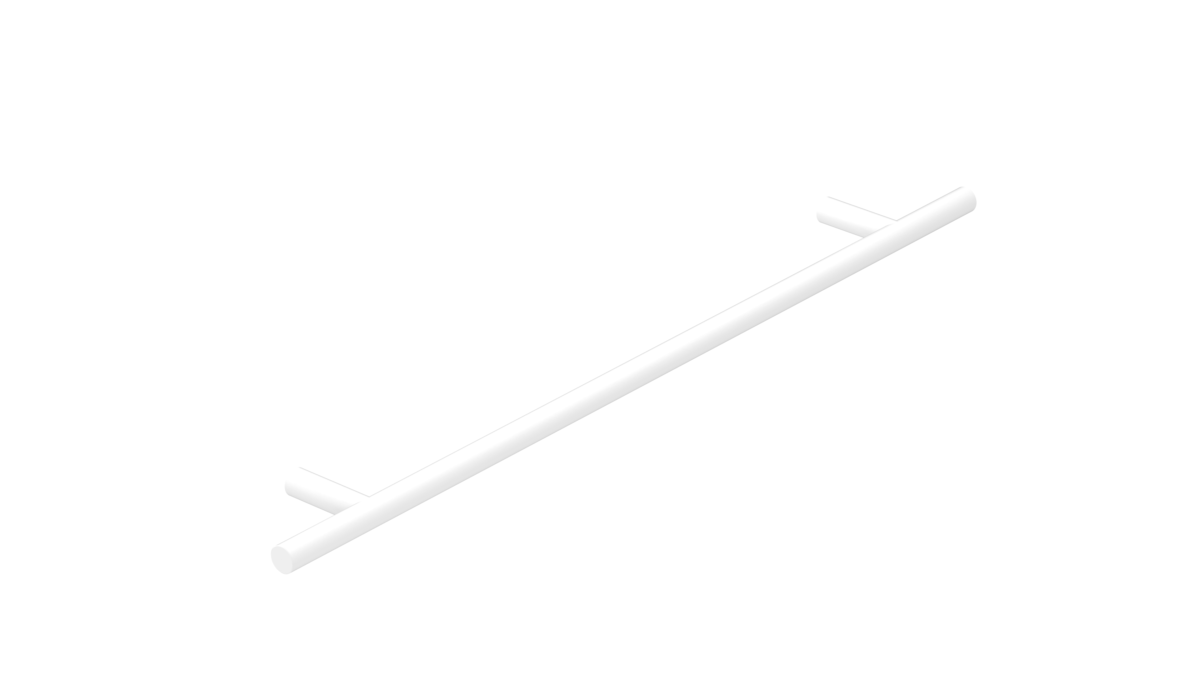 ADP Cross Bar 224cc Cabinet Handle Matte White