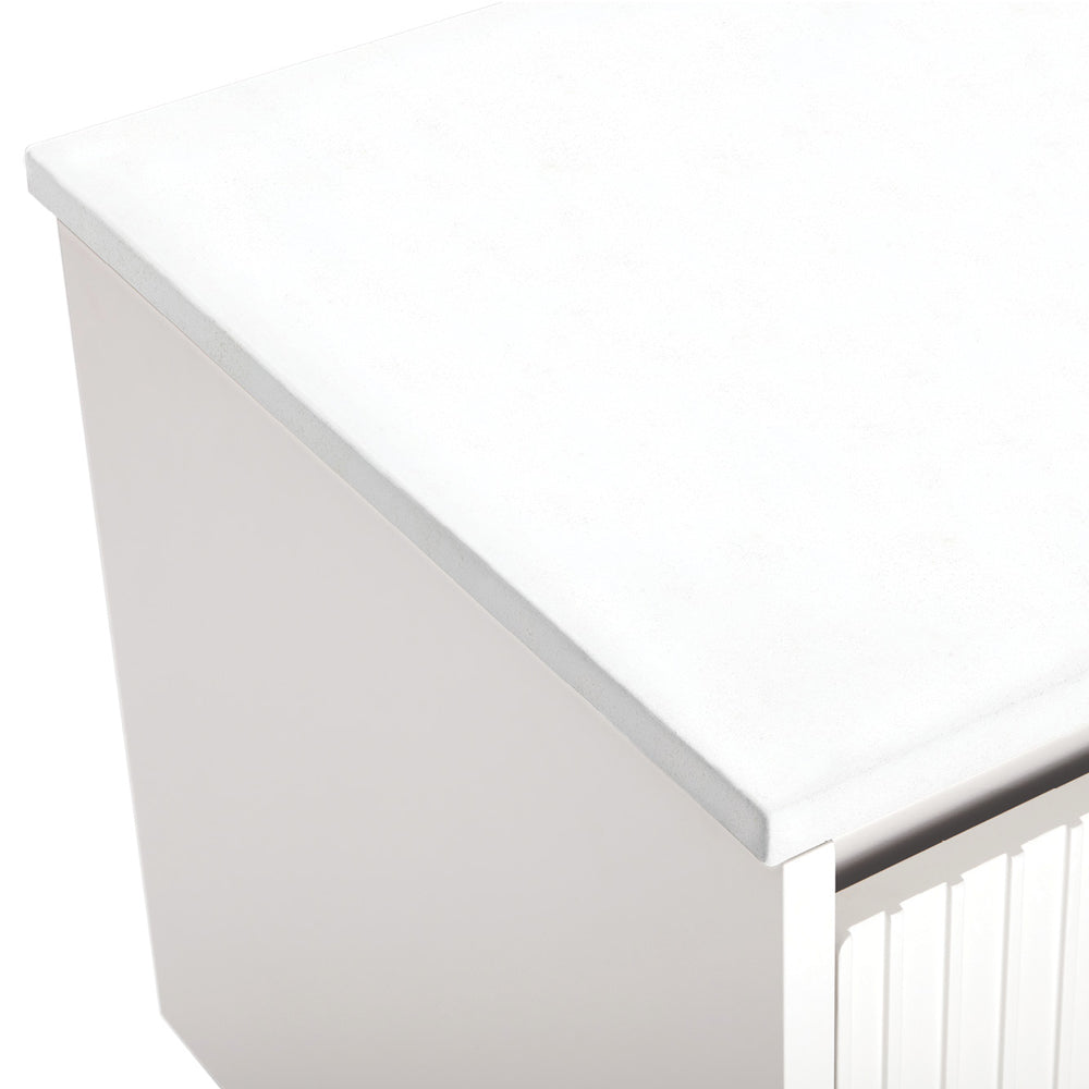 Fienza Crystal Pure Silica Free Stone Vanity Benchtop, Rectangular Full Depth