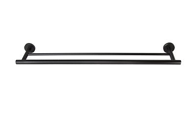 Metlam Designer Black - Double Towel Rail