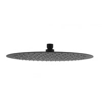 Aquaperla 300mm 12" Stainless Steel 304 Super-Slim Round Rainfall Shower Head - Black