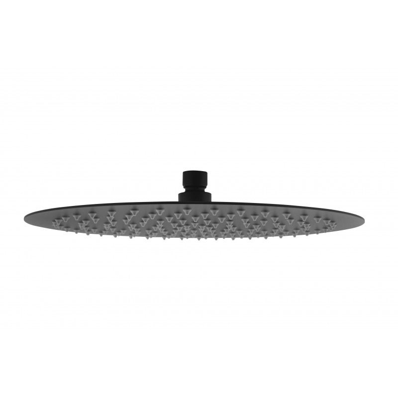 Aquaperla 300mm 12" Stainless Steel 304 Black Super-slim Round Rainfall Shower Head