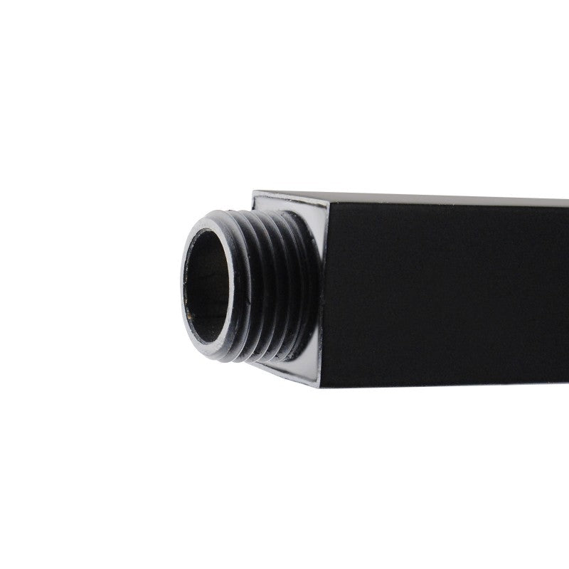 Aquaperla Square Aqua Black Ceiling Shower Arm 400mm