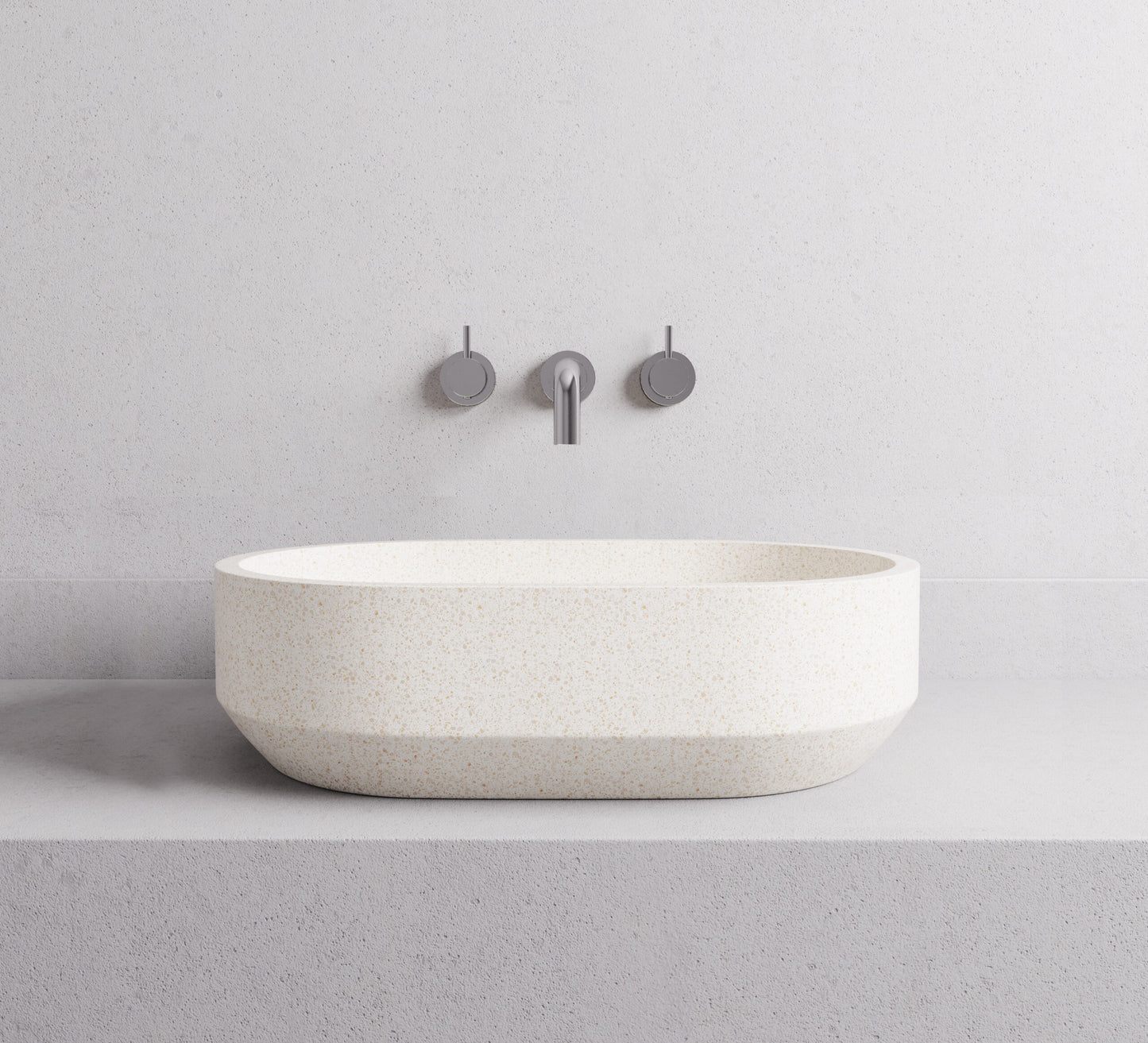 Madu Oval Basin Small - Matte White