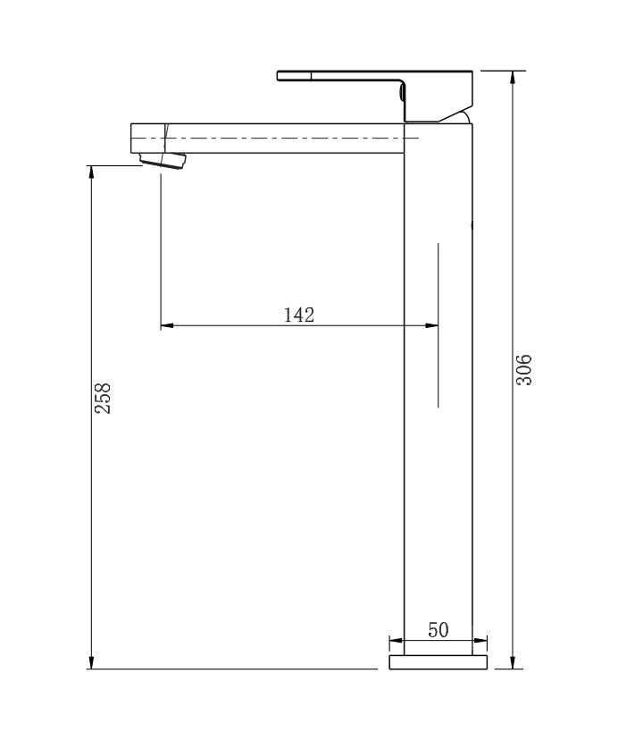 Modern National Eva Mini Vessel Mixer Matte Black