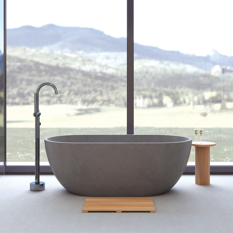 Fienza Jada Concrete Bath Warm Grey