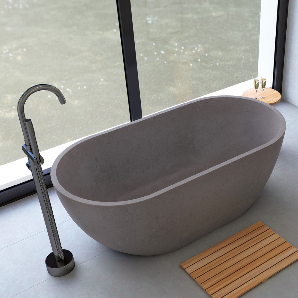 Fienza Jada Concrete Bath Warm Grey