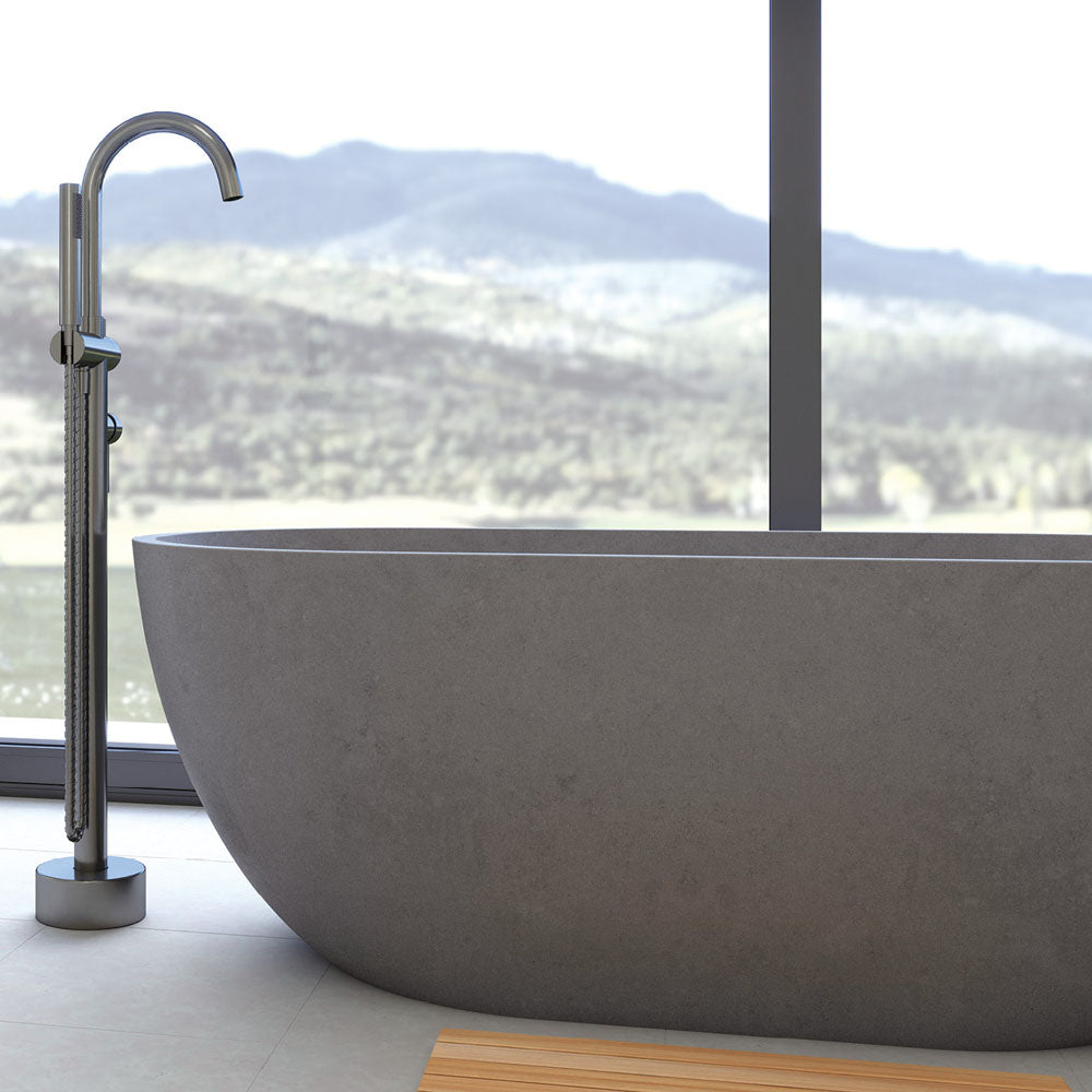Fienza Jada Concrete Bath Warm Grey