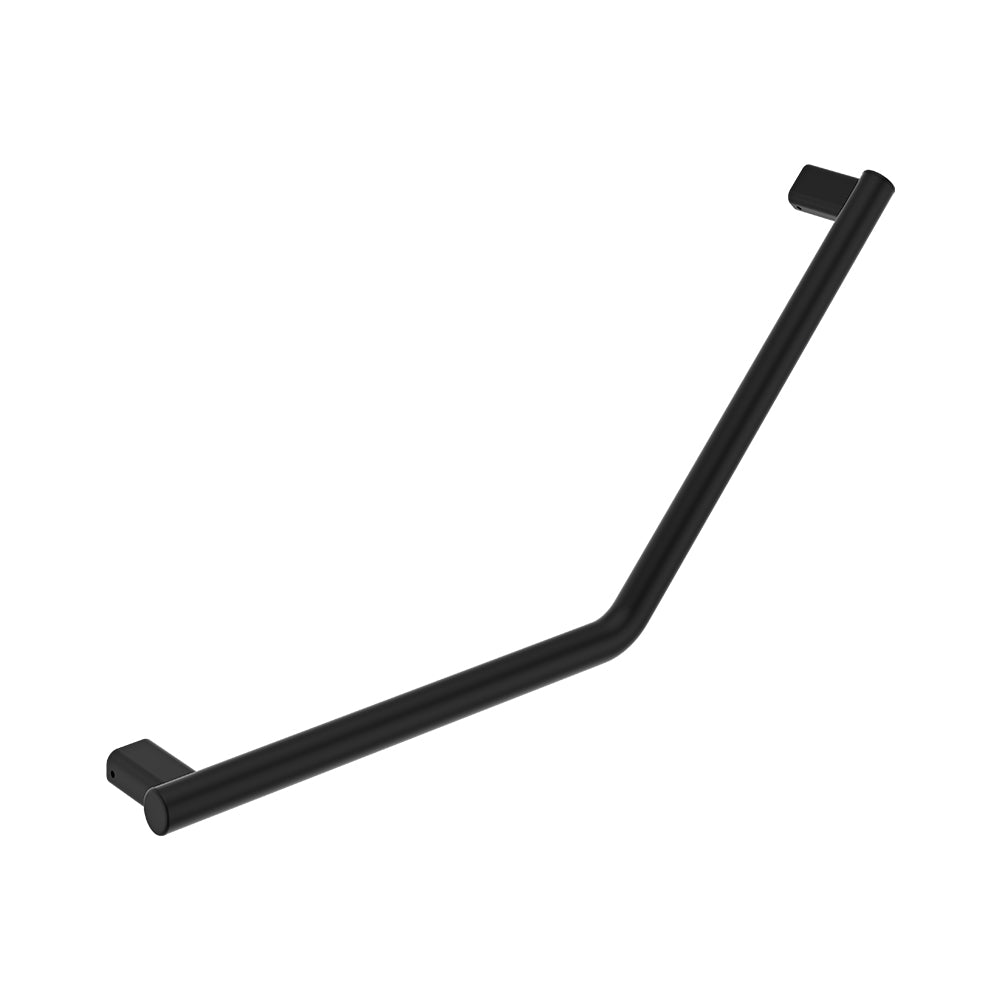 Fienza 135° Care Slimline Ambulant Care Reversible Left/Right Hand Grab Rail, Matte Black