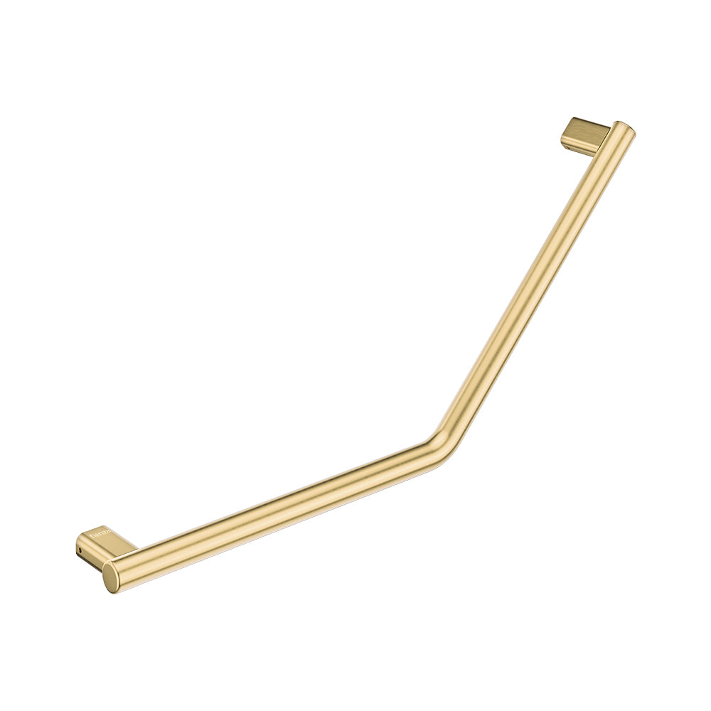 Fienza 135° Care Slimline Ambulant Care Reversible Left/Right Hand Grab Rail, Urban Brass