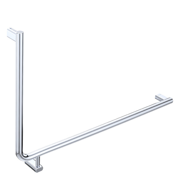 Fienza 90° Care Slimline Right-Hand Grab Rail, Stainless Steel