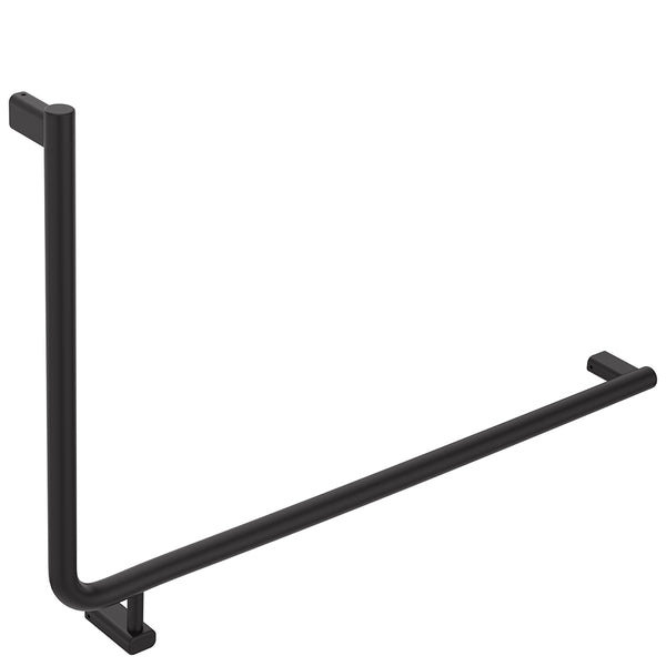 Fienza 90° Care Slimline Right-Hand Grab Rail - Matte Black