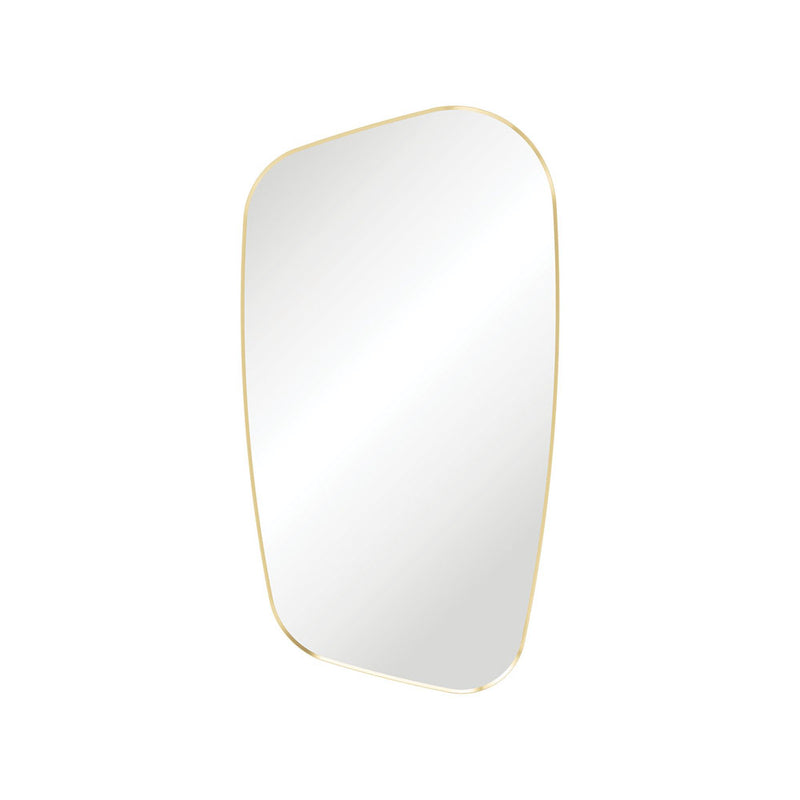 Fienza Capriccio Urban Brass Asymmetrical Framed Mirror 650W x 1200H mm