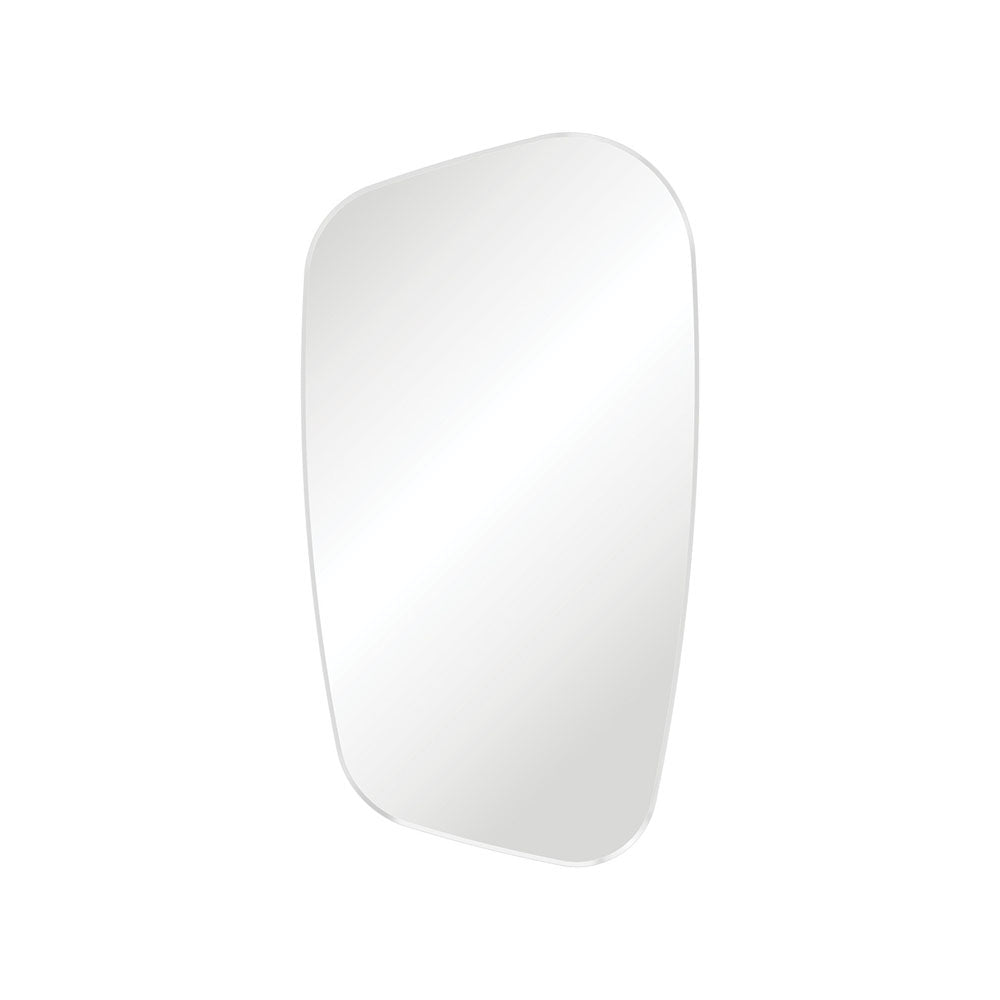 Fienza Capriccio Matte White Asymmetrical Framed Mirror 650W x 1200H mm