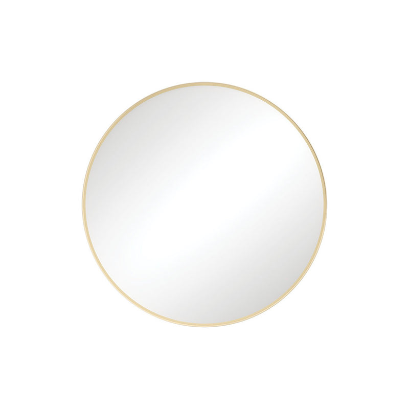 Reba Urban Brass Framed Round Mirror, 600mm, Urban Brass