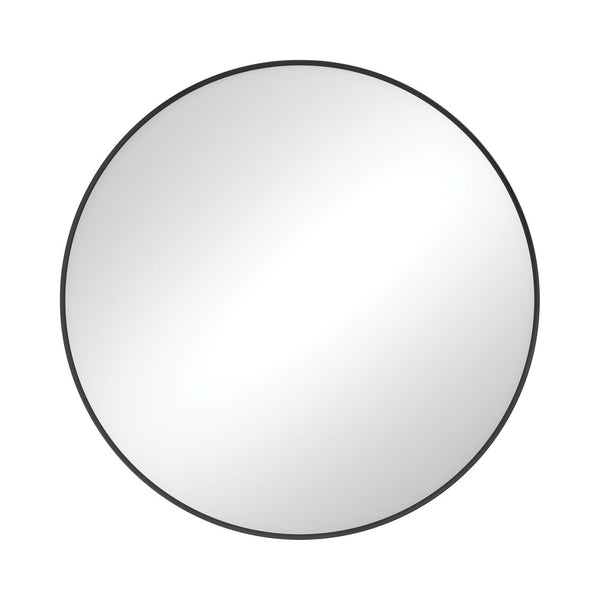 Reba Round Mirror, 800mm, Matte Black