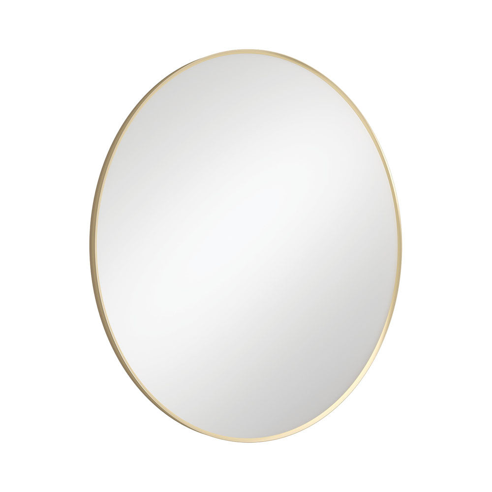 Reba Urban Brass Framed Round Mirror 800mm