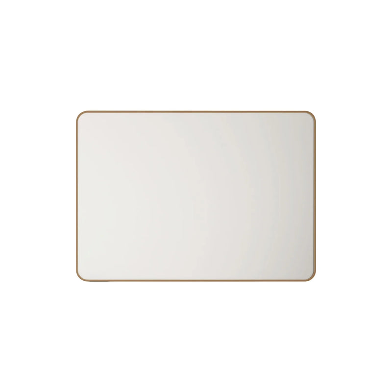 Aluminum Framed 600mm Rectangular Mirror- Brushed Gold