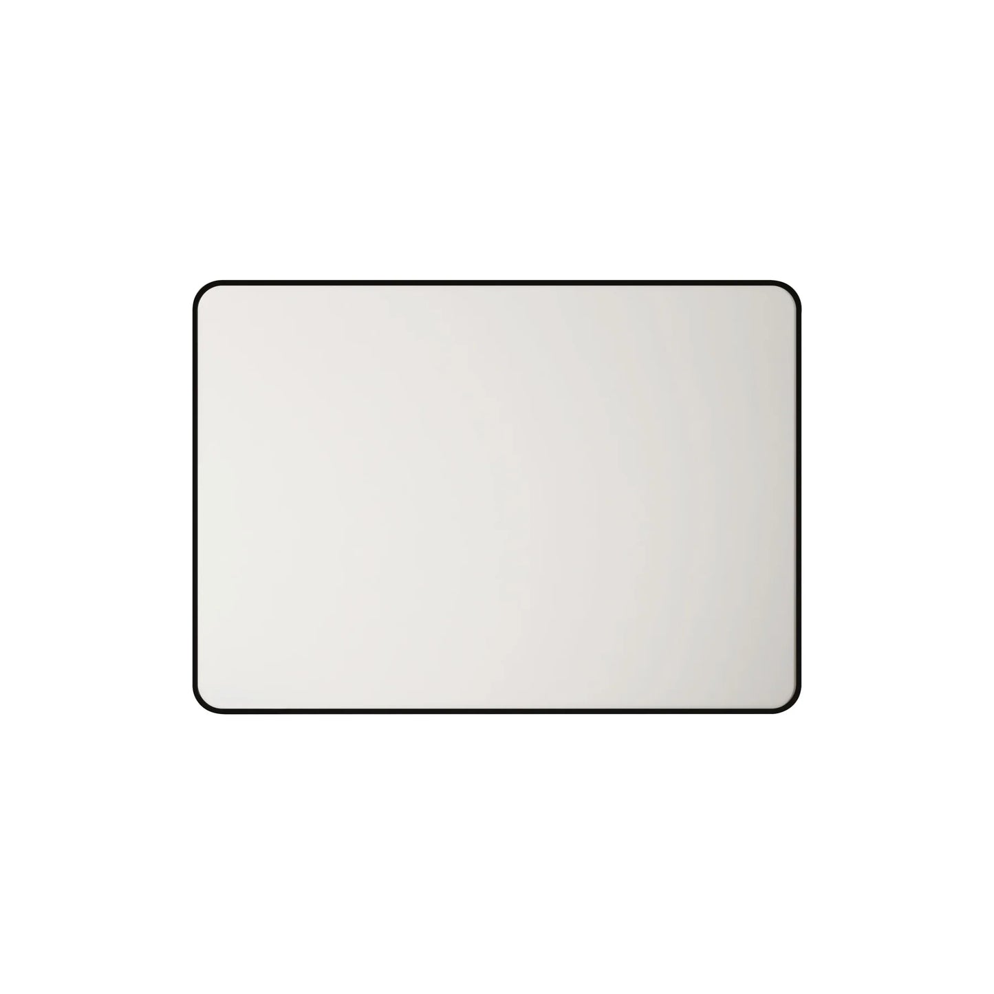 Aluminum Framed 600mm Rectangular Mirror- Matt Black