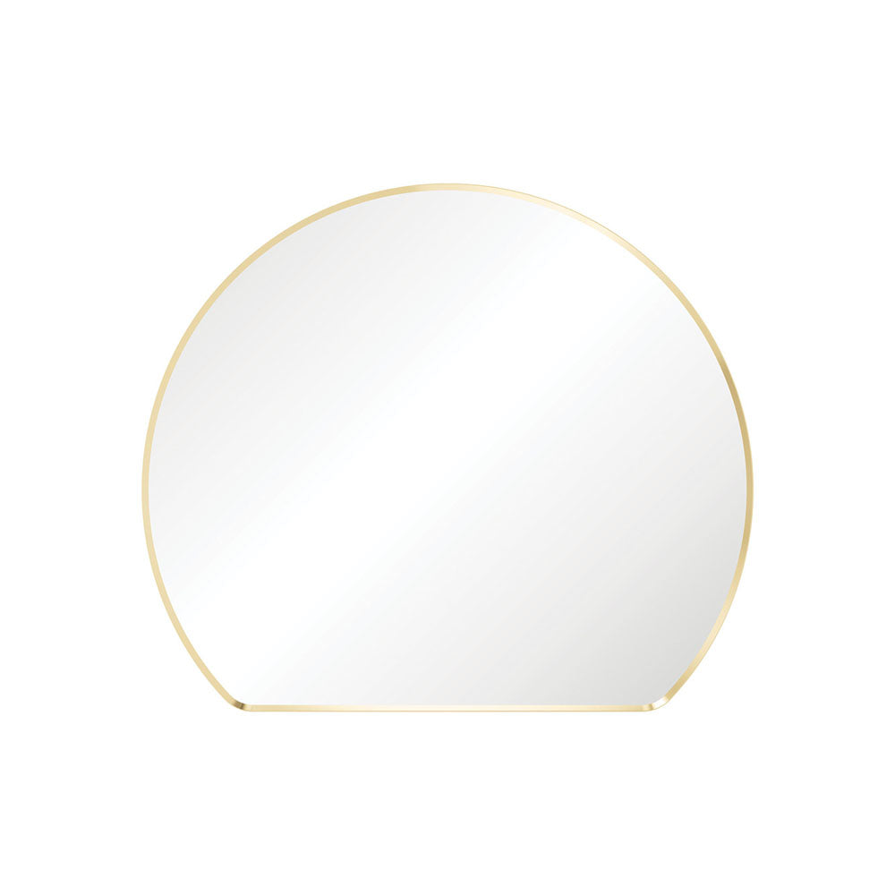 Fienza Sunrise Urban Brass Round Framed Mirror 800W x 690H mm