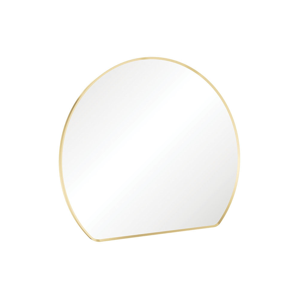 Fienza Sunrise Urban Brass Round Framed Mirror 800W x 690H mm