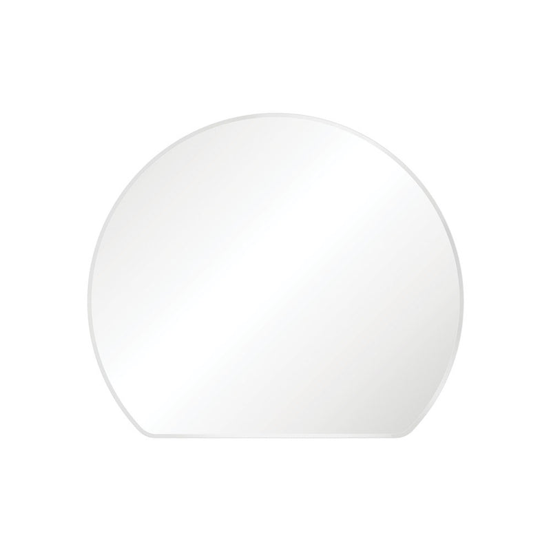Fienza Sunrise Matte White Round Framed Mirror 800W x 690H mm