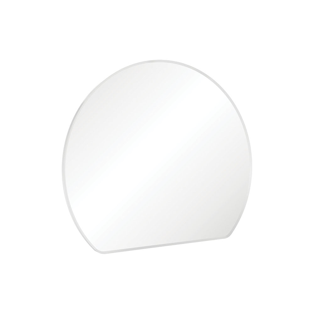 Fienza Sunrise Matte White Round Framed Mirror 800W x 690H mm