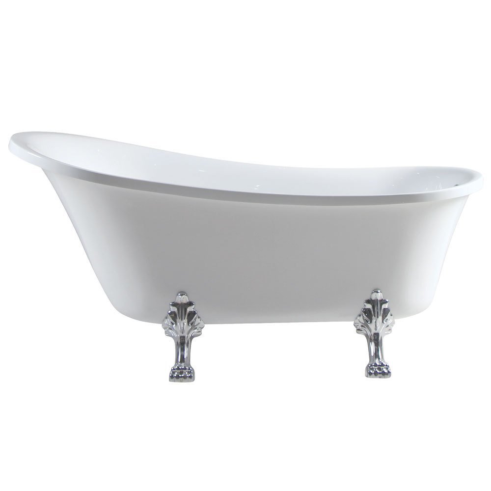 Fienza Clawfoot Acrylic Free Standing Bath Tub Chrome Feet