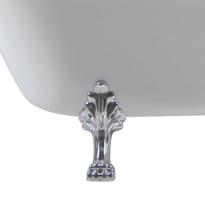 Fienza Clawfoot Acrylic Free Standing Bath Tub Chrome Feet