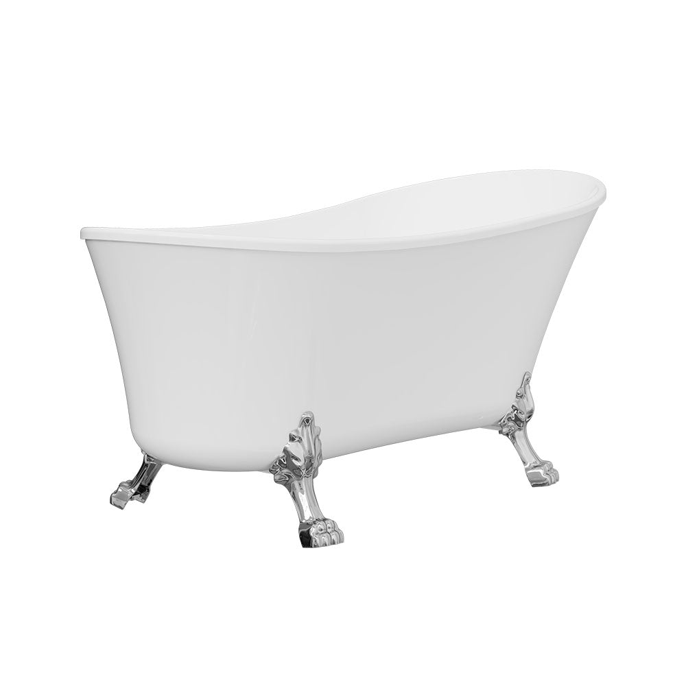 Fienza Clawfoot Acrylic Free Standing Bath Tub Chrome Feet