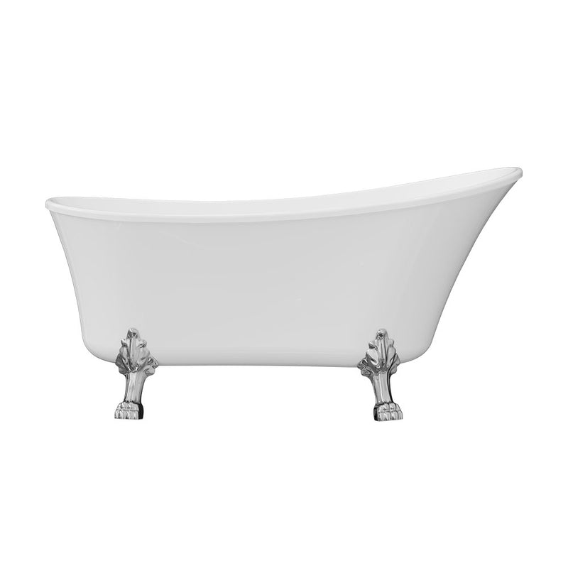 Fienza Clawfoot Acrylic Free Standing Bath Tub Chrome Feet