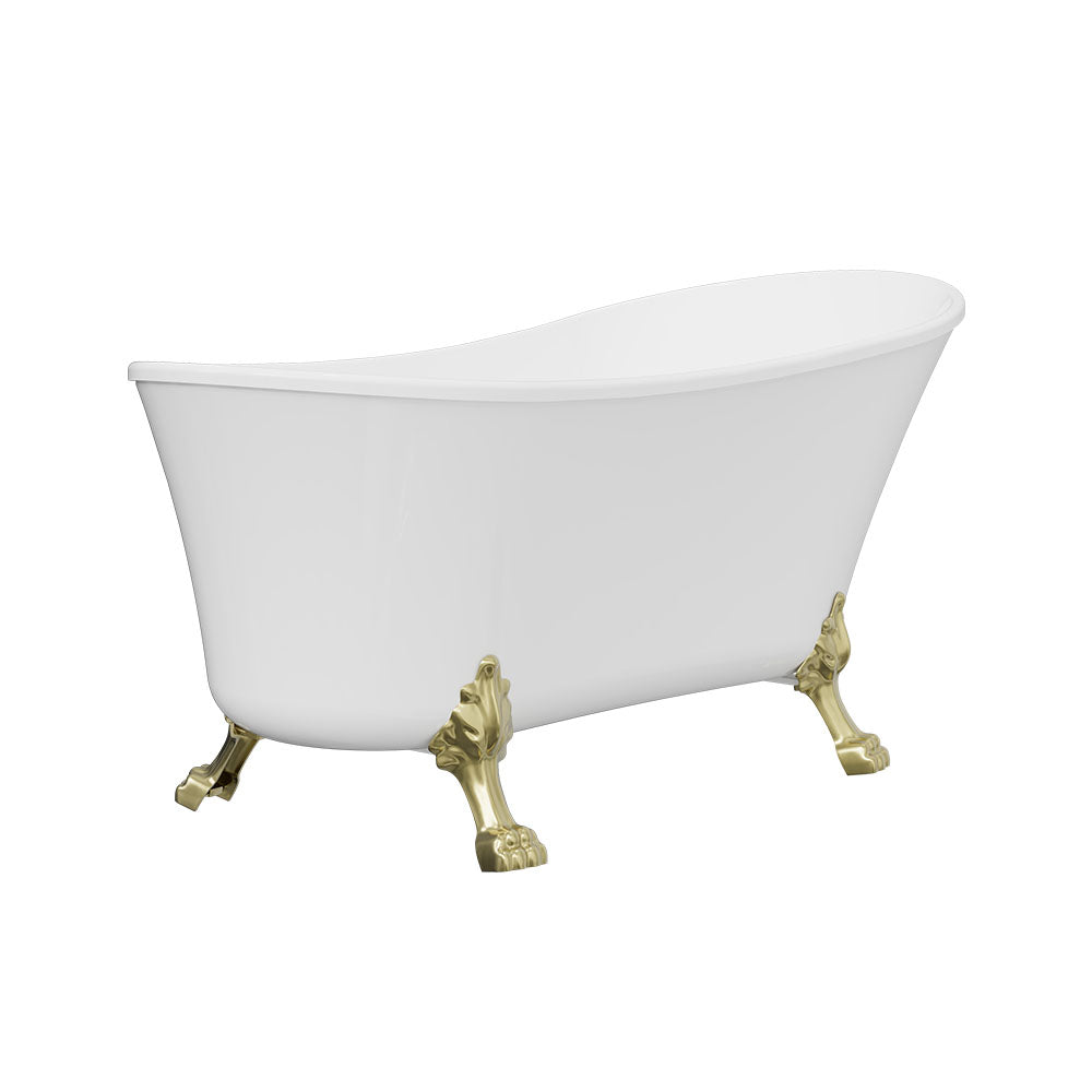 Fienza Clawfoot Acrylic Free Standing Bath Tub Chrome Feet