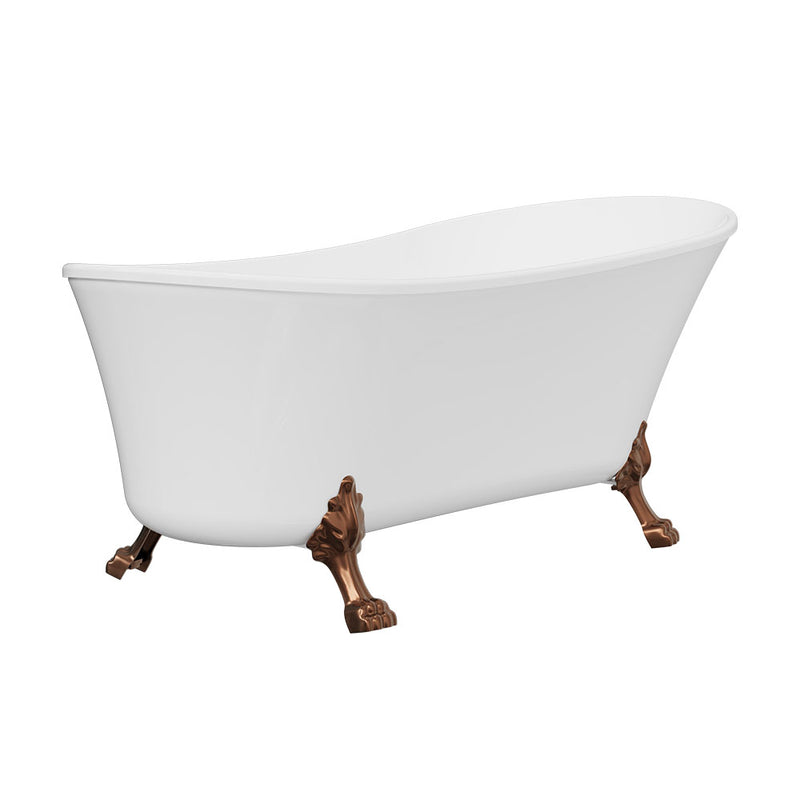 Fienza Clawfoot Acrylic Free Standing Bath Tub Chrome Feet