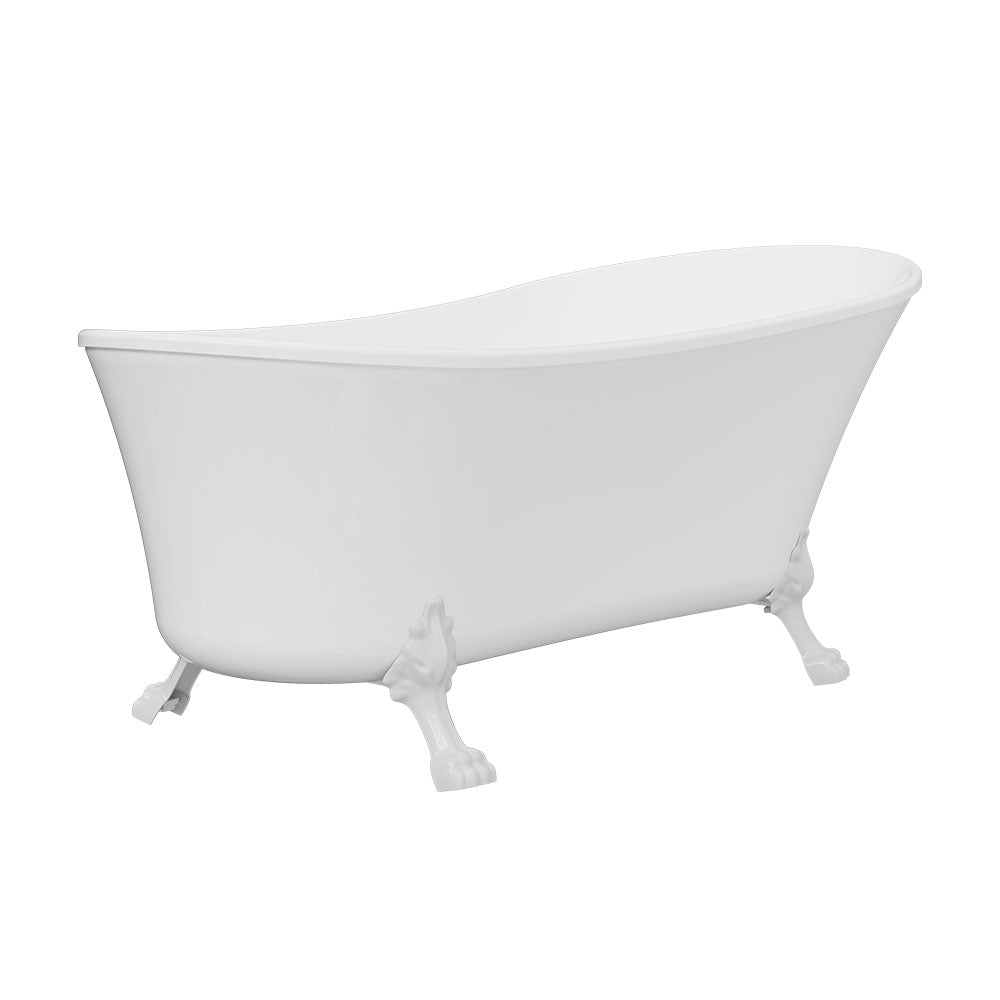 Fienza Clawfoot Acrylic Free Standing Bath Tub Chrome Feet