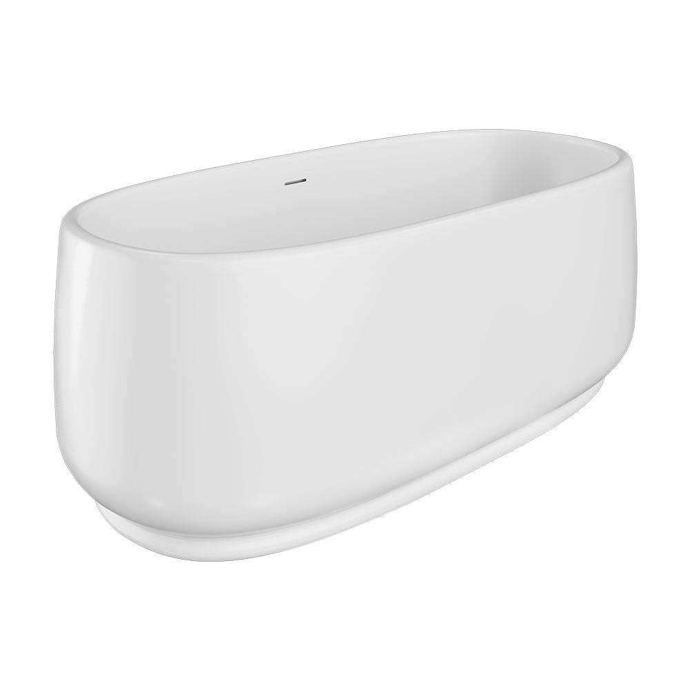 Fienza 1550mm Eden Freestanding Gloss White Acrylic Bath