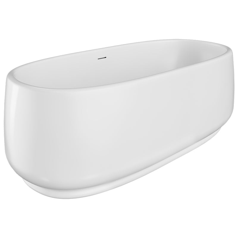 Fienza 1750mm Eden Freestanding Gloss White Acrylic Bath
